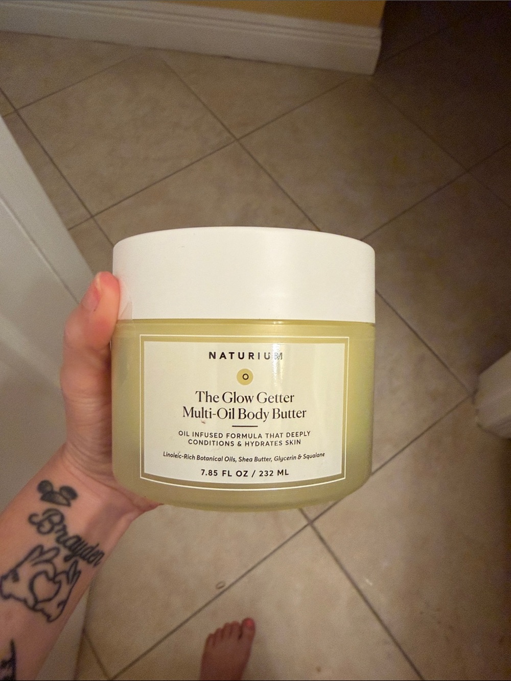Naturium The Glow Getter Multi-Oil Body Butter — Yellow